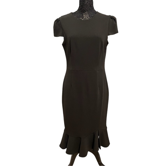 NWT Sage Collective ruffle hem black dress Sz 14 - Picture 2 of 5